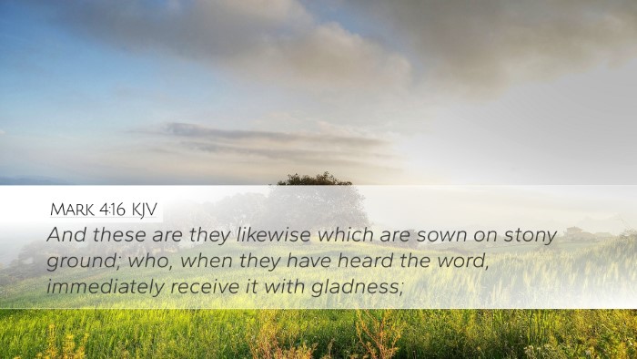 Mark 4:16 KJV Bible Verse Image