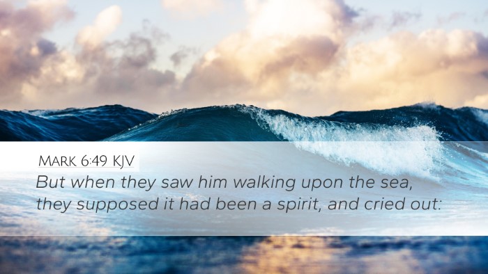 Mark 6:49 KJV Bible Verse Image