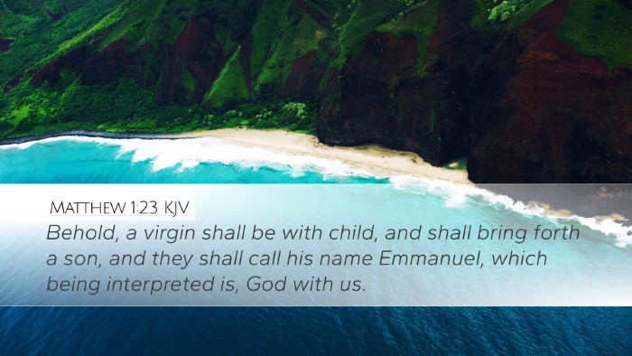 Matthew 1:23 KJV Bible Verse Image