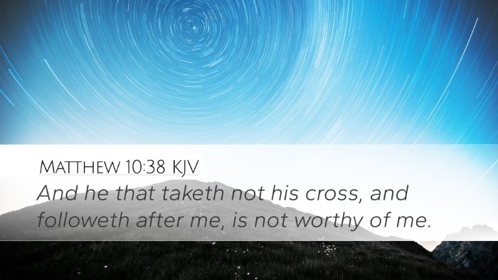 Matthew 10:38 KJV Desktop Wallpaper - And he that taketh not his cross, and followeth - Desktop Bible Verse Wallpaper