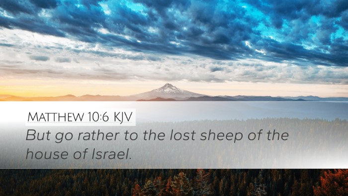 Matthew 10:6 KJV Desktop Wallpaper - But go rather to the lost sheep of the house of - Desktop Bible Verse Wallpaper