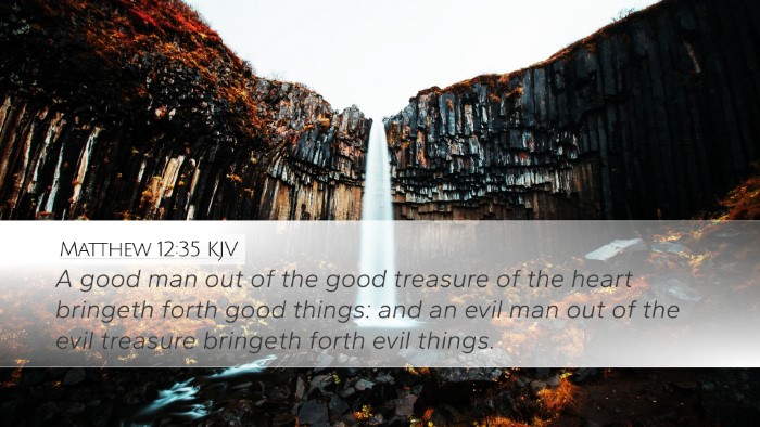 Matthew 12:35 KJV Bible Verse Image