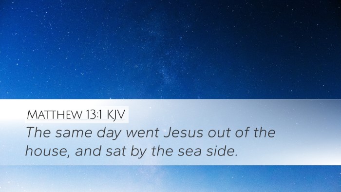 Matthew 13:1 KJV Bible Verse Image