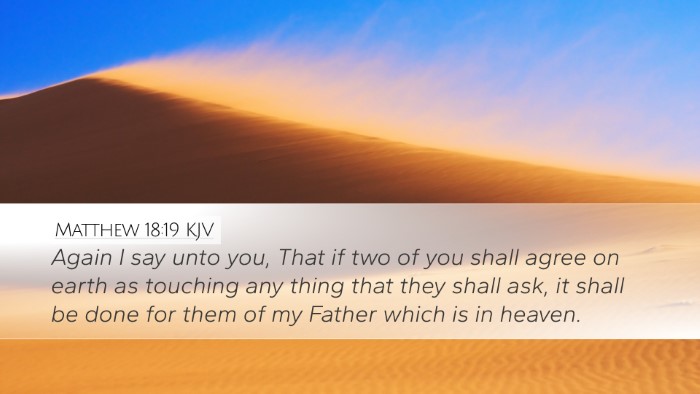 Matthew 18:19 KJV Bible Verse Image