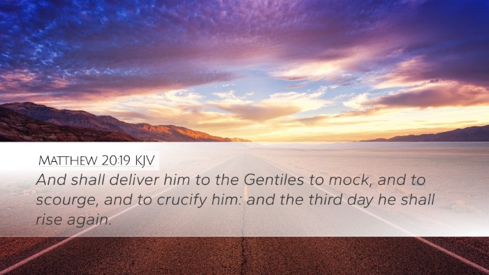 Matthew 20:19 KJV Bible Verse Image