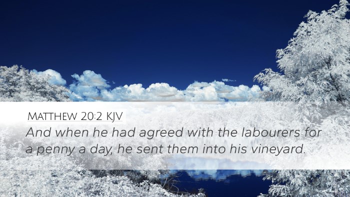 Matthew 20:2 KJV Bible Verse Image