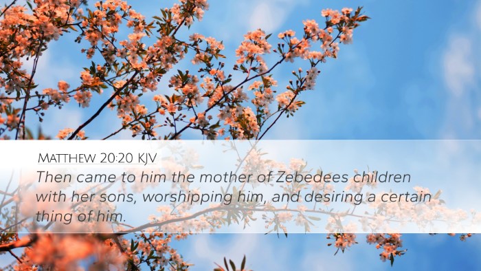 Matthew 20:20 KJV Bible Verse Image