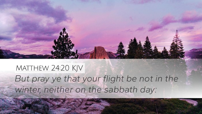 Matthew 24:20 KJV Desktop Wallpaper - But pray ye that your flight be not in the - Desktop Bible Verse Wallpaper