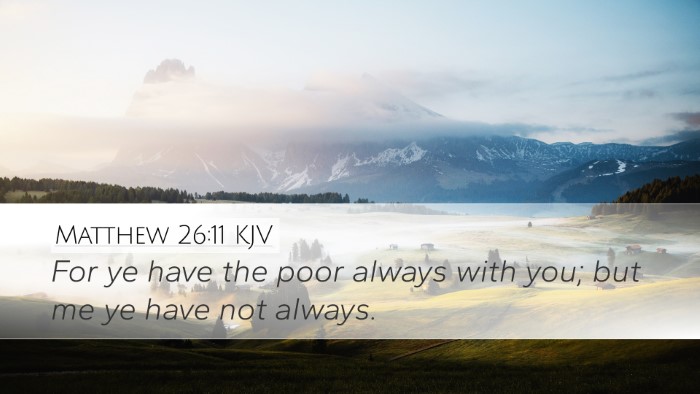 Matthew 26:11 KJV Bible Verse Image