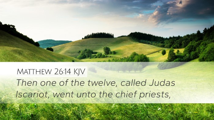 Matthew 26:14 KJV Bible Verse Image