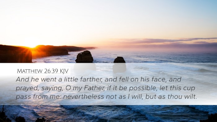 Matthew 26:39 KJV Bible Verse Image