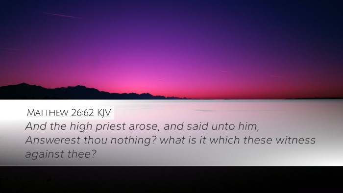 Matthew 26:62 KJV Bible Verse Image