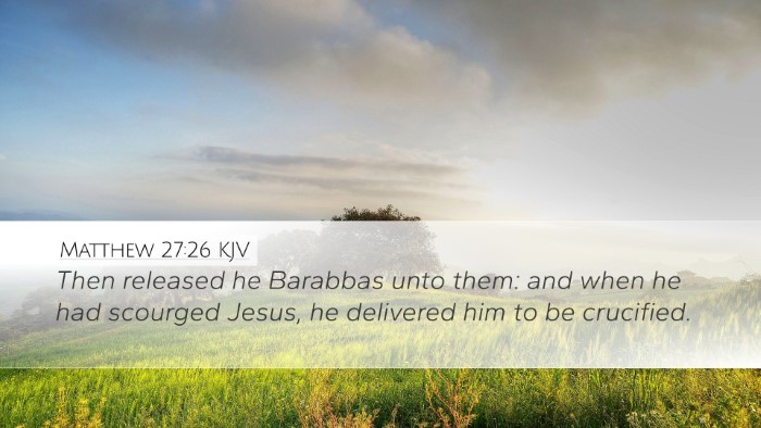 Matthew 27:26 KJV Bible Verse Image
