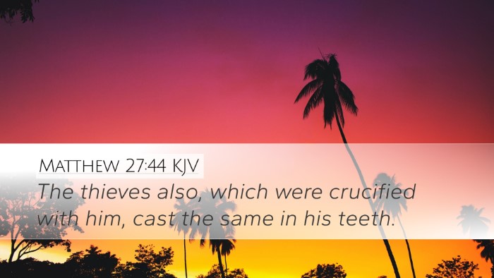 Matthew 27:44 KJV Bible Verse Image