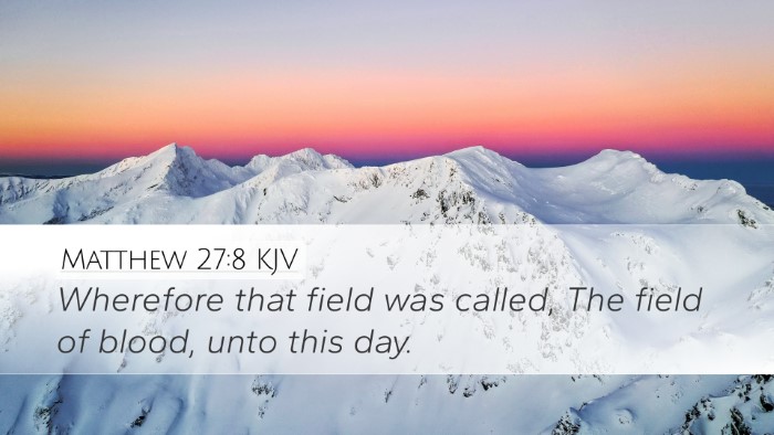 Matthew 27:8 KJV Desktop Wallpaper - Wherefore that field was called, The field of - Desktop Bible Verse Wallpaper
