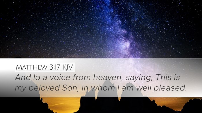 Matthew 3:17 KJV Bible Verse Image
