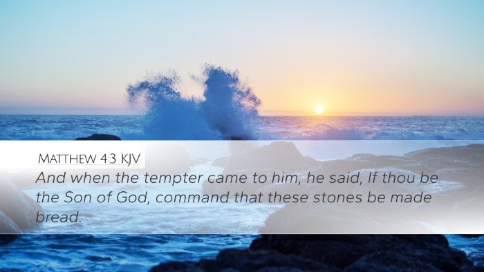 Matthew 4:3 KJV Bible Verse Image