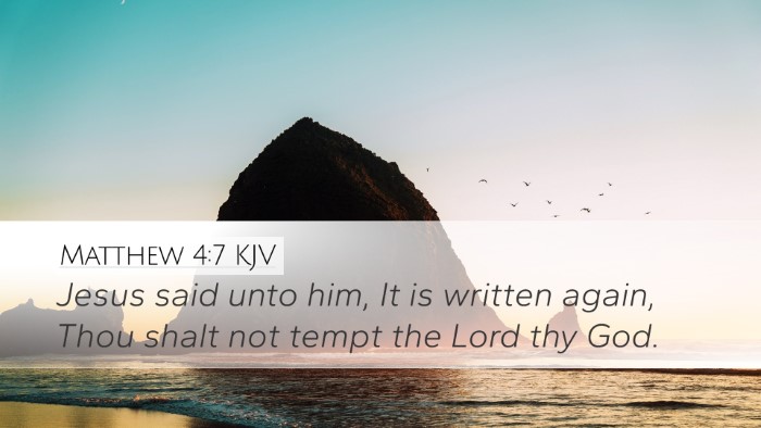 Matthew 4:7 KJV Bible Verse Image