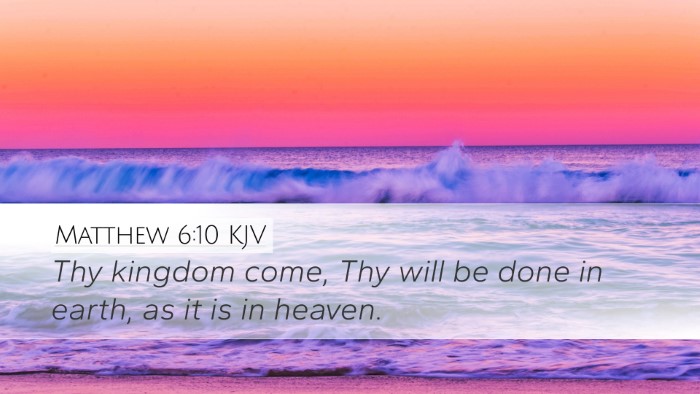 Matthew 6:10 KJV Bible Verse Image