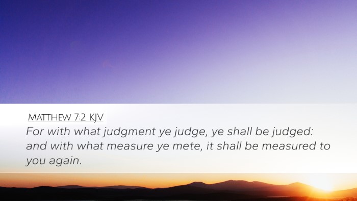 Matthew 7:2 KJV Bible Verse Image