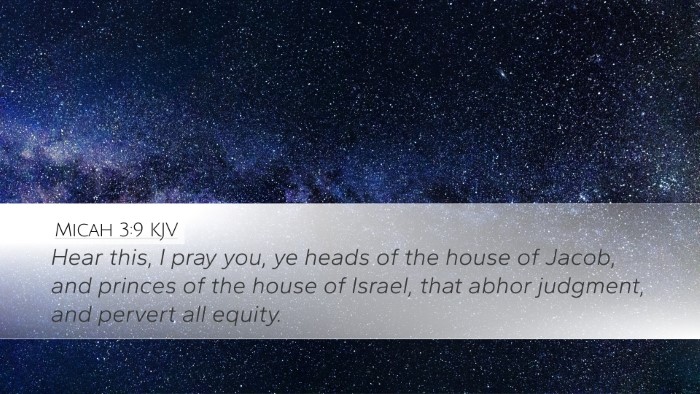 Micah 3:9 KJV Bible Verse Image