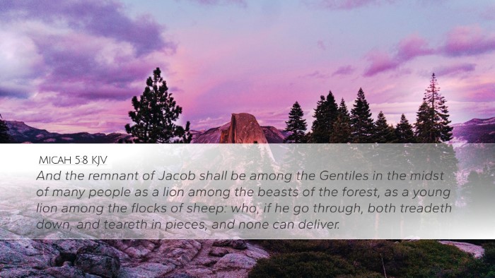 Micah 5:8 KJV Bible Verse Image