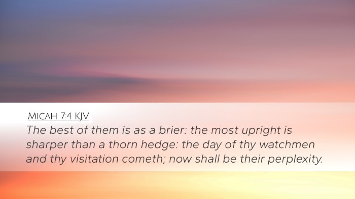 Micah 7:4 KJV Bible Verse Image