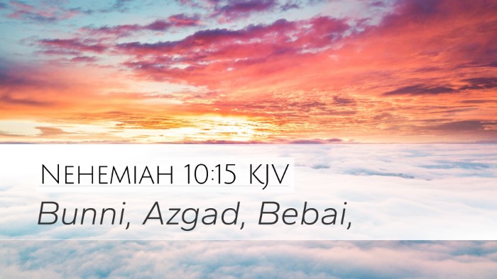 Nehemiah 10:15 KJV Bible Verse Image