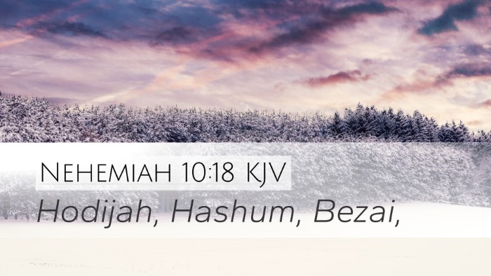 Nehemiah 10:18 KJV Bible Verse Image