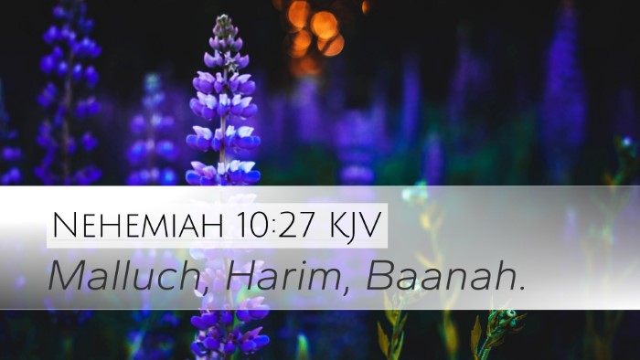Nehemiah 10:27 KJV Desktop Wallpaper - Malluch, Harim, - Desktop Bible Verse Wallpaper