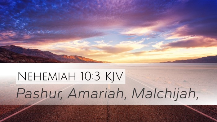 Nehemiah 10:3 KJV Bible Verse Image