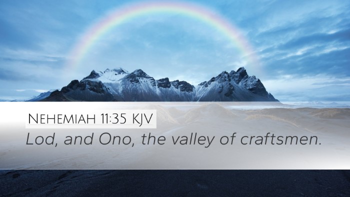 Nehemiah 11:35 KJV Bible Verse Image