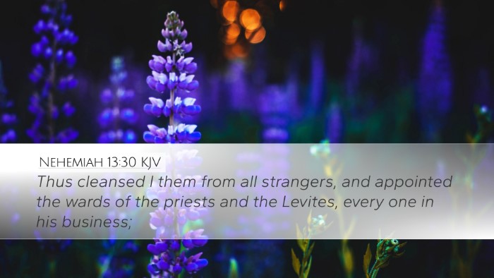 Nehemiah 13:30 KJV Bible Verse Image