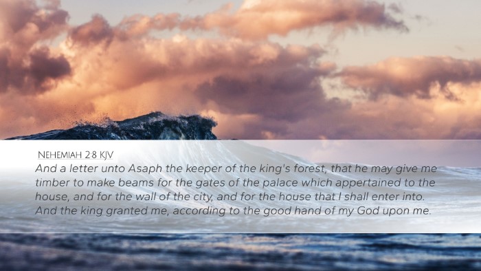 Nehemiah 2:8 KJV Bible Verse Image