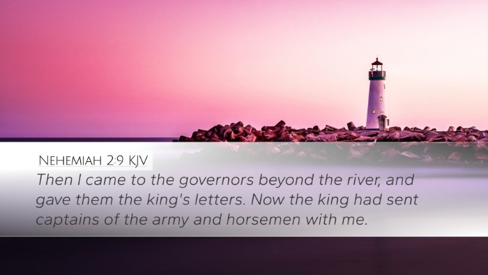 Nehemiah 2:9 KJV Bible Verse Image