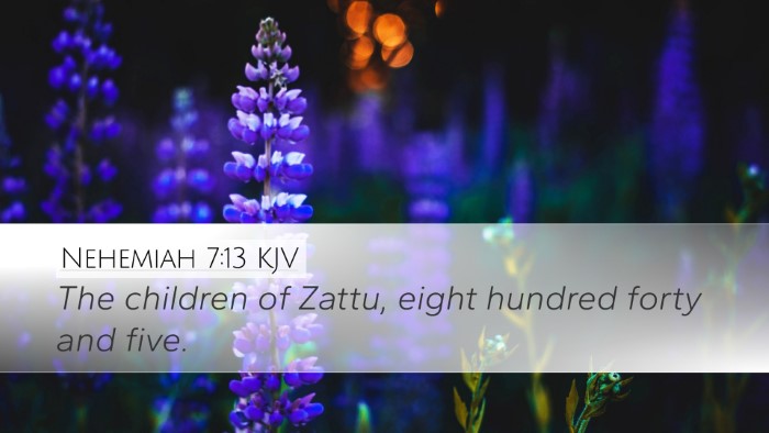 Nehemiah 7:13 KJV Bible Verse Image