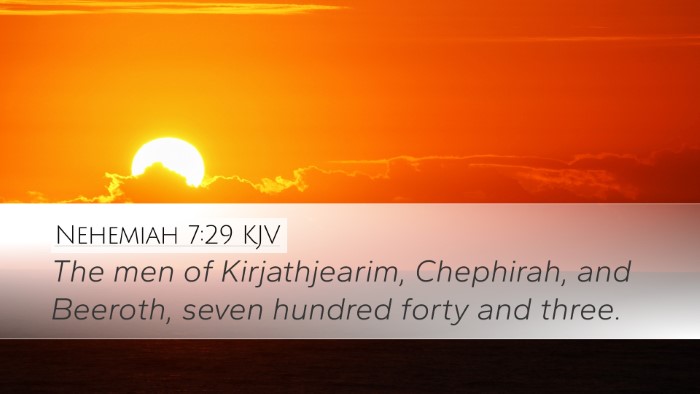 Nehemiah 7:29 KJV Bible Verse Image
