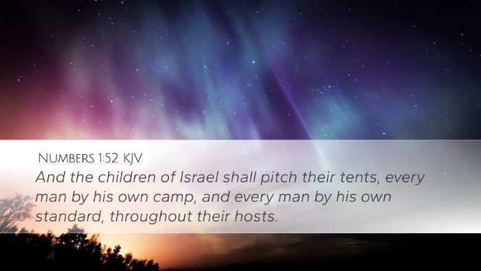 Numbers 1:52 KJV Bible Verse Image