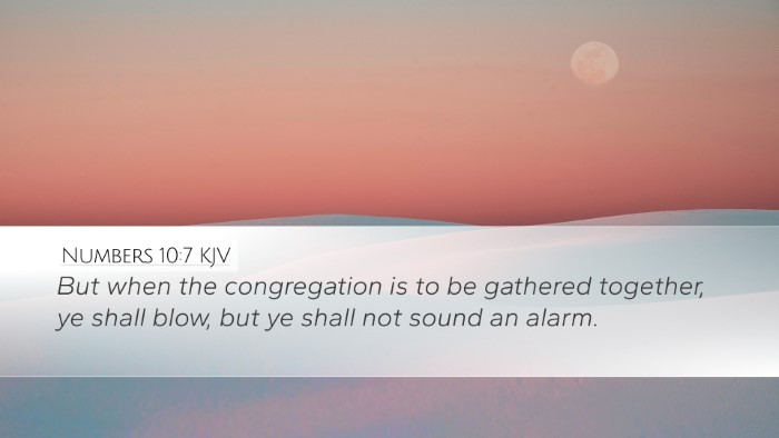 Numbers 10:7 KJV Desktop Wallpaper - But when the congregation is to be gathered - Desktop Bible Verse Wallpaper