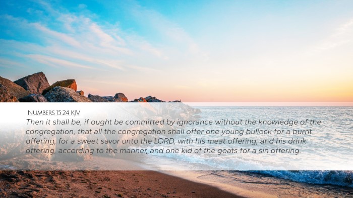 Numbers 15:24 KJV Desktop Wallpaper - Then it shall be, if ought be committed by - Desktop Bible Verse Wallpaper