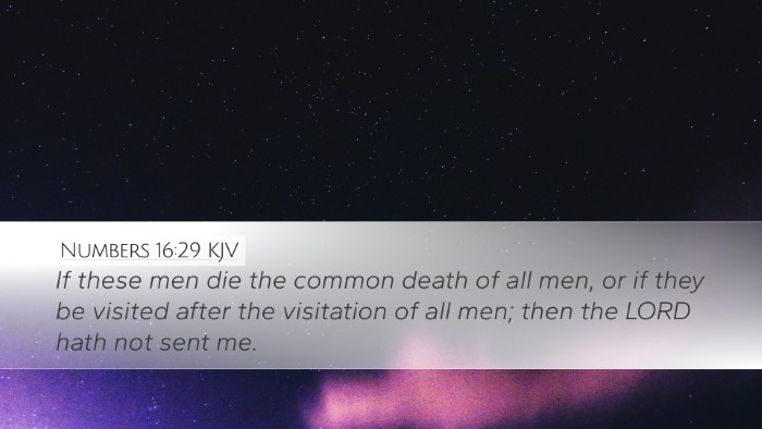 Numbers 16:29 KJV Bible Verse Image