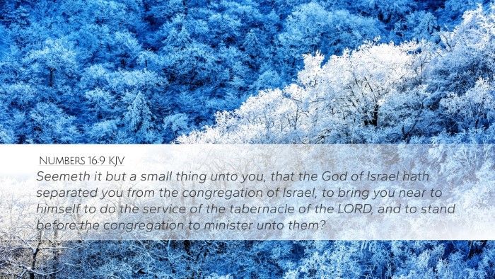 Numbers 16:9 KJV Bible Verse Image