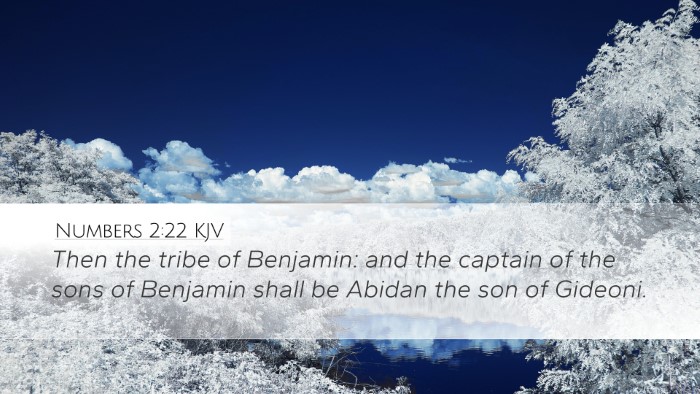 Numbers 2:22 KJV Bible Verse Image