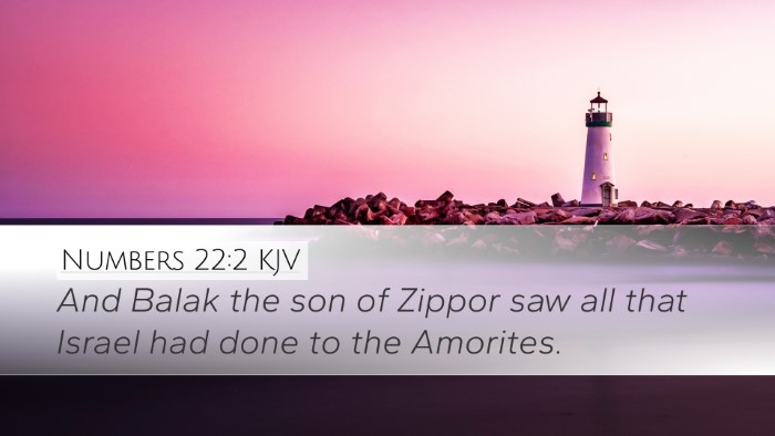 Numbers 22:2 KJV Bible Verse Image