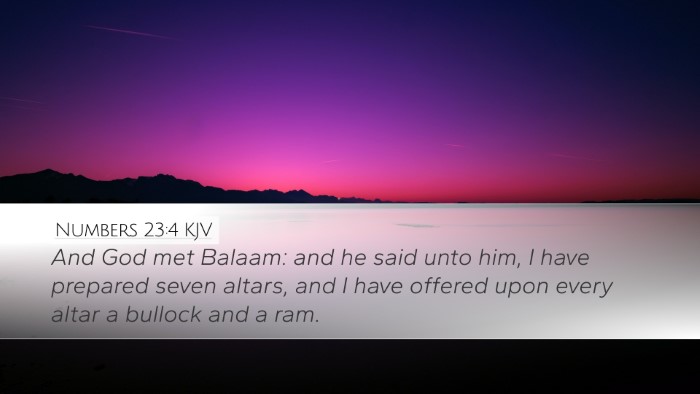Numbers 23:4 KJV Bible Verse Image
