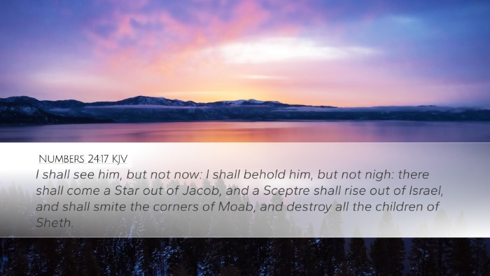 Numbers 24:17 KJV Bible Verse Image