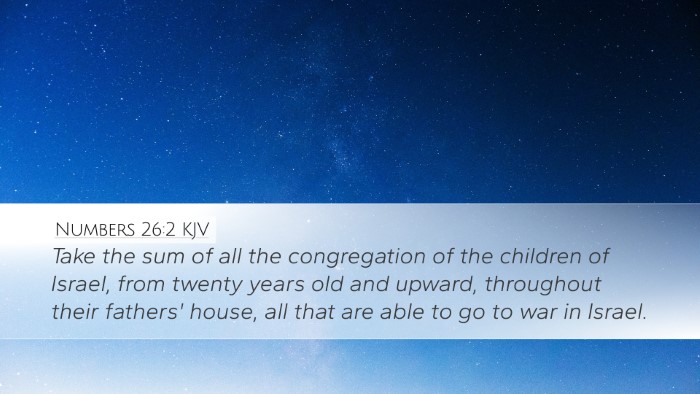 Numbers 26:2 KJV Bible Verse Image