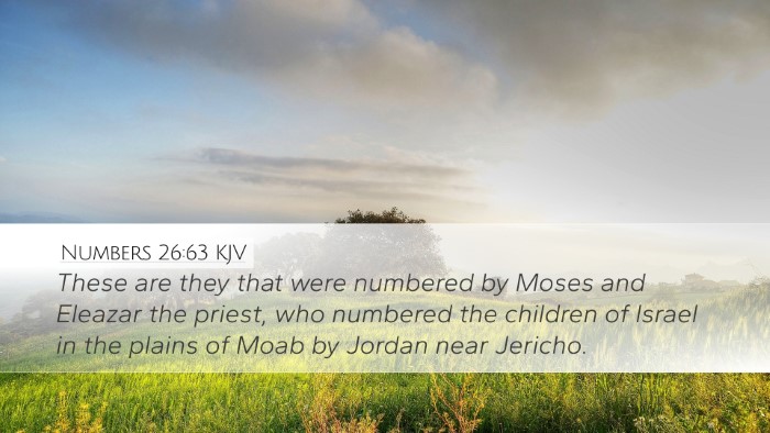 Numbers 26:63 KJV Bible Verse Image