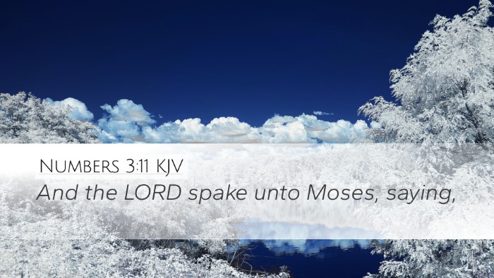 Numbers 3:11 KJV Desktop Wallpaper - And the LORD spake unto Moses, - Desktop Bible Verse Wallpaper