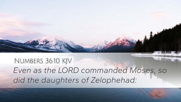 Numbers 36:10 KJV Bible Verse Image